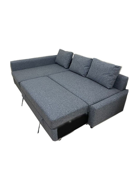 Karnak Diwan Convertible 3 Seater Sofa Cum Bed With Storage Box & Convertible, Grey