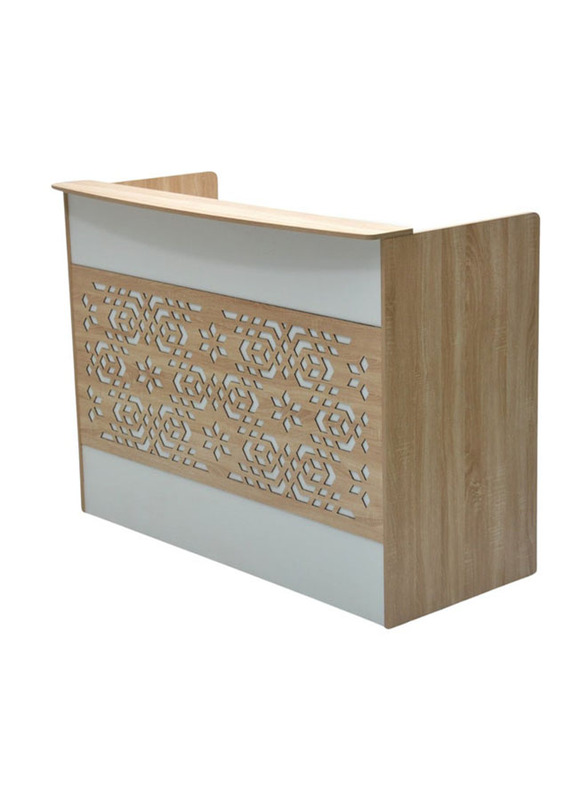 Karnak Premium Quality Office Reception Desk, Beige