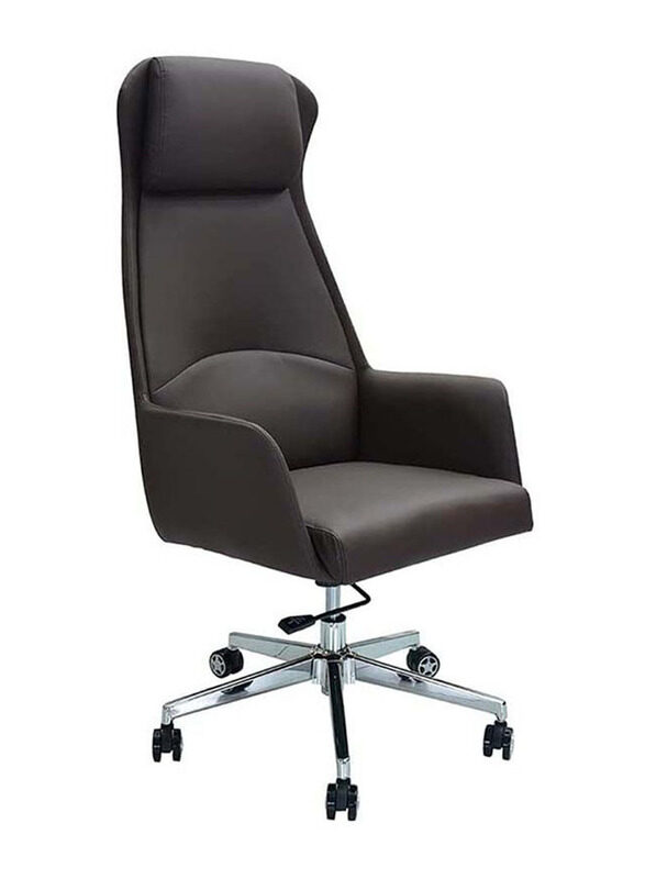 

Karnak PU Leather and Foam 360° Swivel Desk Chair, Black