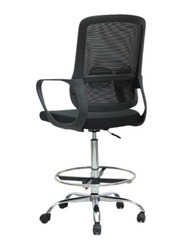 Karnak Mesh Office Desk Chair With Handrest And Modern Design, Black