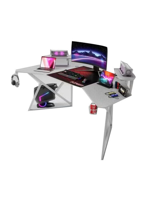 

Karnak 180cm Ergonomic Gaming & Computer Desk, White