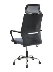 Karnak Mesh Executive Office Home Chair 360° Swivel Ergonomic Adjustable Height, Black