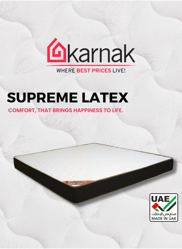 Karnak Supreme Latex Medium Firm Feel Mattress, EU King, Multicolour