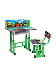 Karnak Adjustable Educational Study Table and Chair Set, Multicolour