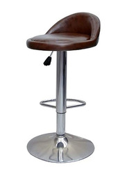 Karnak 2-Pieces Height Adjustable Bar Stool Chair with 360° Swivel, Brown