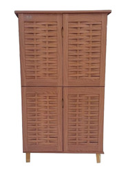 Karnak 4-Doors Entryway Shoe Cabinet, Cherry