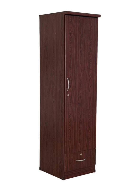 Karnak Best 1 Door Wooden Wardrobe Cabinet Cupboard Engineered Wood, Oak