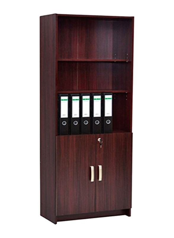 Karnak File Cabinet Book Shelf Wooden Bookcase Rack Storage for Home/Office/School/Library/Study Room/Living Room/Bedroom, Brown