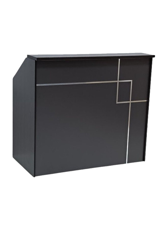 Karnak Premium Quality Modern Reception Desk, Wenge