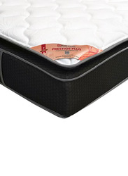 Karnak Prestige Pocketed Pillow Top Spring Mattress, EU Single, White/Black