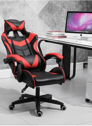 Karnak 360°-Swivel Task Ergonomic High Back Computer Gaming Chair with Lumbar Support, Black/Red