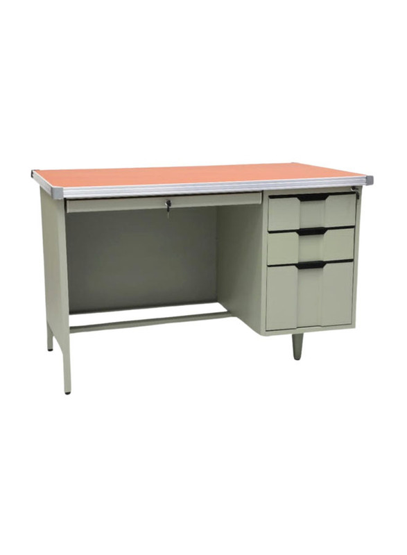 Karnak Metal Office Desk Contemporary Static Workstation Ideal, Multicolour