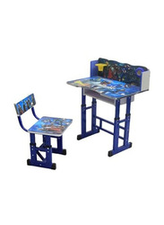 Karnak Adjustable Study Table Educational Wood Desk Chair Set for Kids, Multicolour