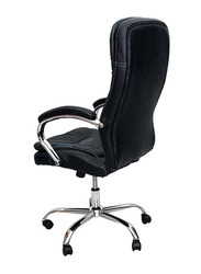 Karnak Executive PU Leather & Foam Office Chair with 360° Swivel, Black