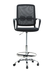 Karnak Mesh Office Desk Chair With Handrest And Modern Design, Black