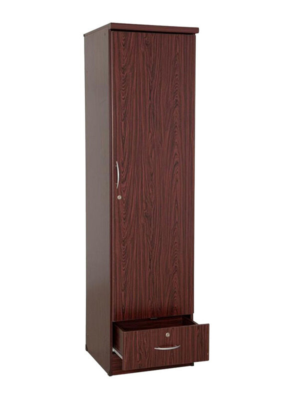 Karnak Best 1 Door Wooden Wardrobe Cabinet Cupboard Engineered Wood, Oak