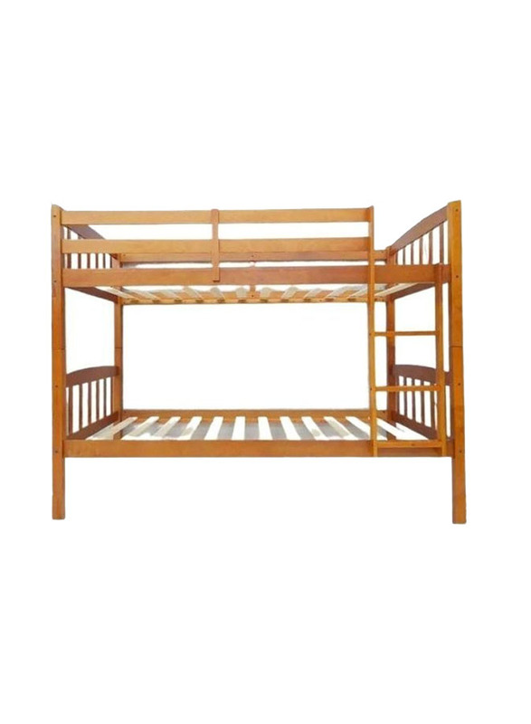 Karnak Heavy Duty Wooden Bunk Bed With Ladder, Beige