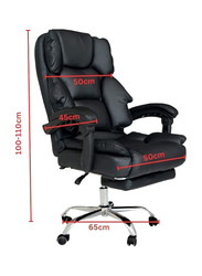 Karnak 360° Swivel Executive Office Gaming Chair, Black