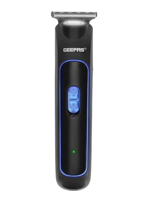 

Geepas Rechargeable Beard Trimmer, 3W, GTR8676, Black/Blue