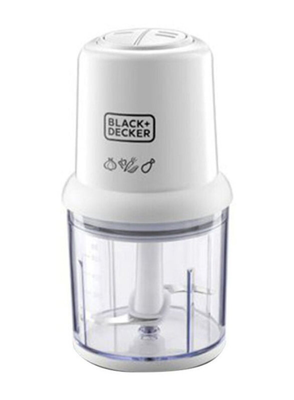 

Black+Decker 500ml Food Chopper with 2 Speed, 300W, SC310-B5, White