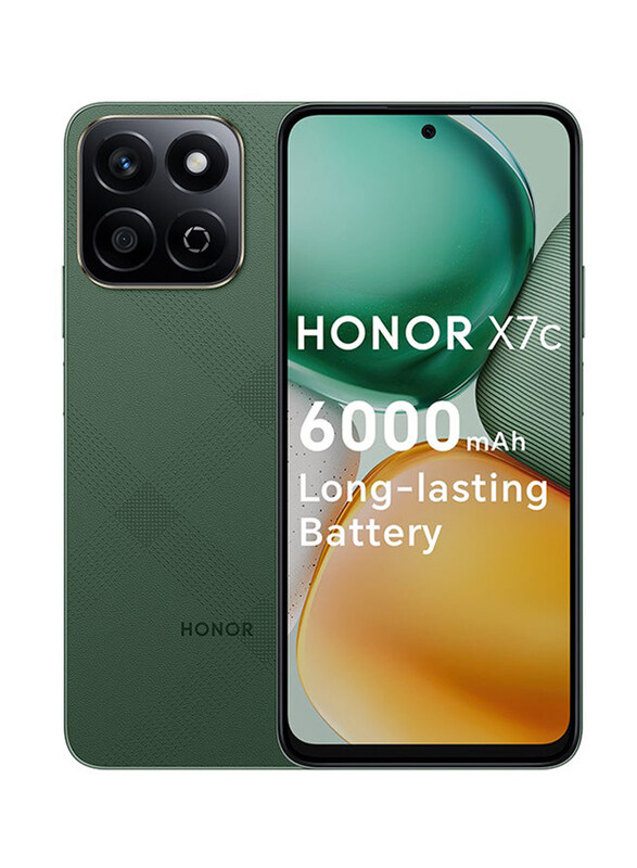 

Honor X7c 256GB Forest Green, 8GB RAM, 4G, Dual Sim Smartphone, Middle East Version