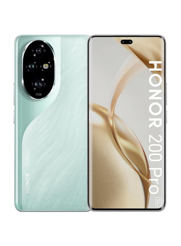 

Honor 200 Pro 512GB Ocean Cyan, 12GB RAM, 5G, Dual Sim Smartphone, Middle East Version