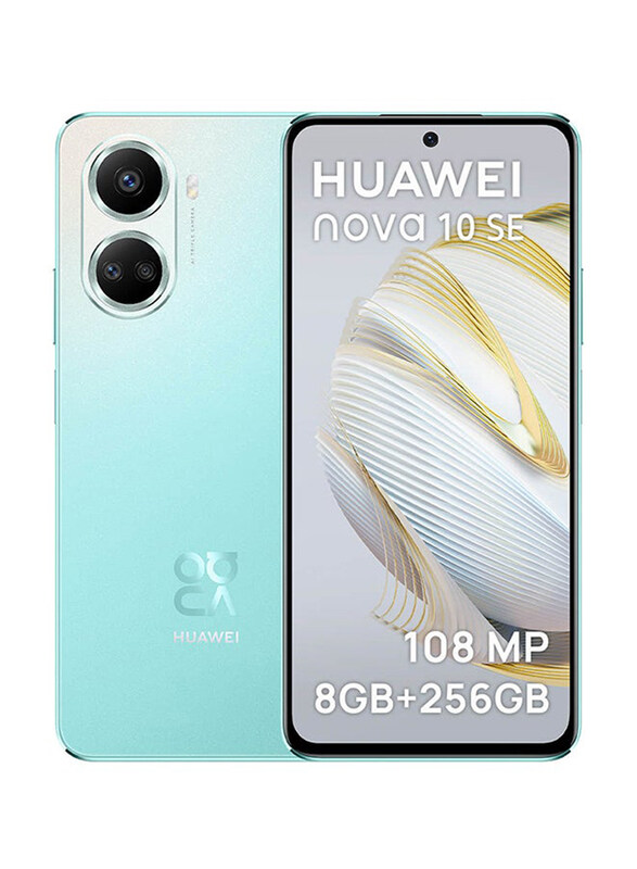 

Huawei nova 10 SE 256GB Mint Green, 8GB RAM, 4G, Dual Sim Smartphone, Middle East Version