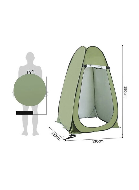 

Generic Portable Outdoor Pop Up Privacy Camping Shower Tent, Green