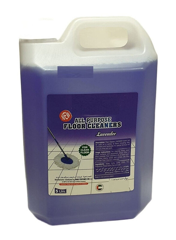 

Generic Lavender Floor Cleaner Liquid Antibacterial & Antiviral Remove Germs And Bacteria, 5 Ltr