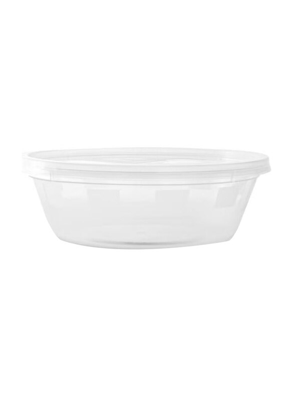 

Generic Disposable Round Microwave Container with Lid Lunch Box Storage Take Away, 255CC, Clear