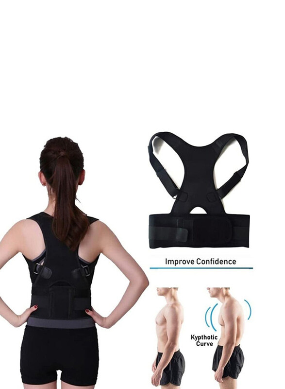 

Generic Women Posture Support Brace Therapy Straps Magnetic Corset, X-Large, Black