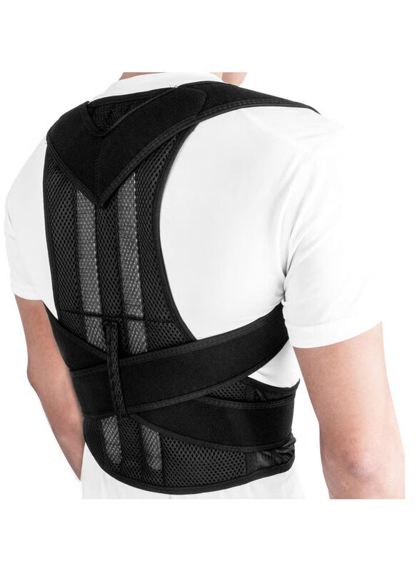 

Generic Adjustable Neck Back & Shoulder Upper Back Brace, X-Large, Black