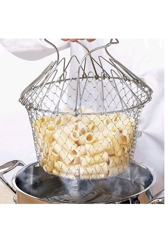 

Generic Multi-function Poaching Boiling Deep Frying Basket, Silver