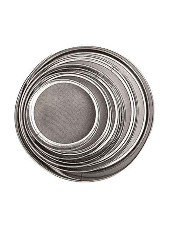 

Generic 6-Piece Round Stainless Steel Mesh Shaker, Silver