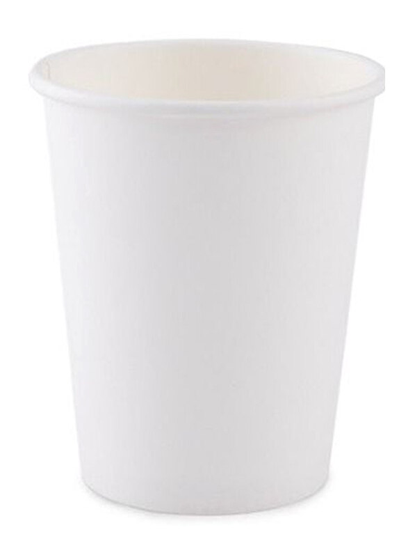 

Generic 12oz 100-Piece Heavy Duty Disposable Paper Cup For Tea Coffee And Cool Drinks, White