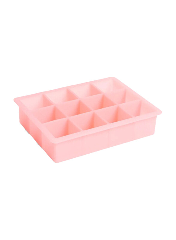 

Vsell24 Silicone Food Grade Ice Cube Trays Easy Release Molds 24 Cavities, Pink