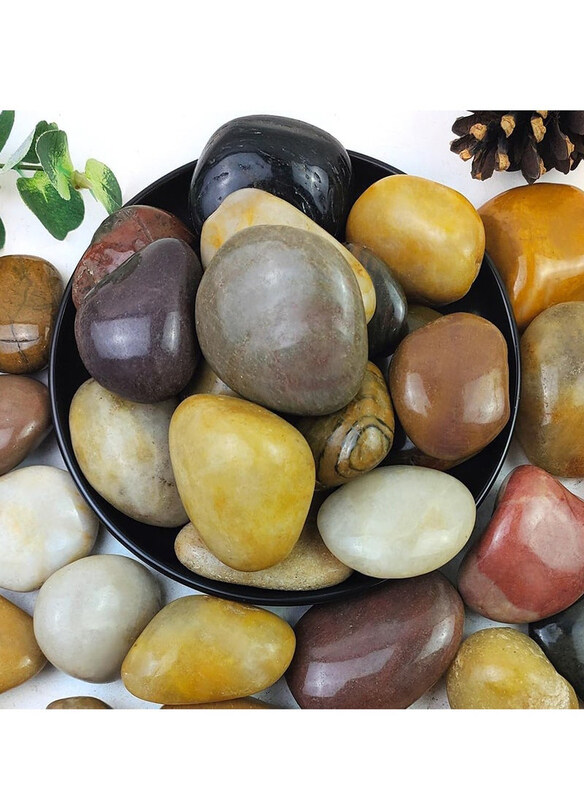 

Generic Highly Polished Natural River Rocks Ideal for Fish Tanks, Multicolour