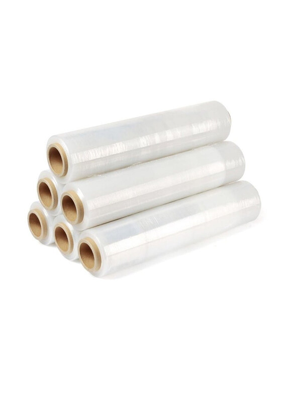 

Vsell24 Heavy Duty Multi-Use Durable Self-Adhering Cling Film Shrink Wrap Rolls, 6 Pieces, Clear