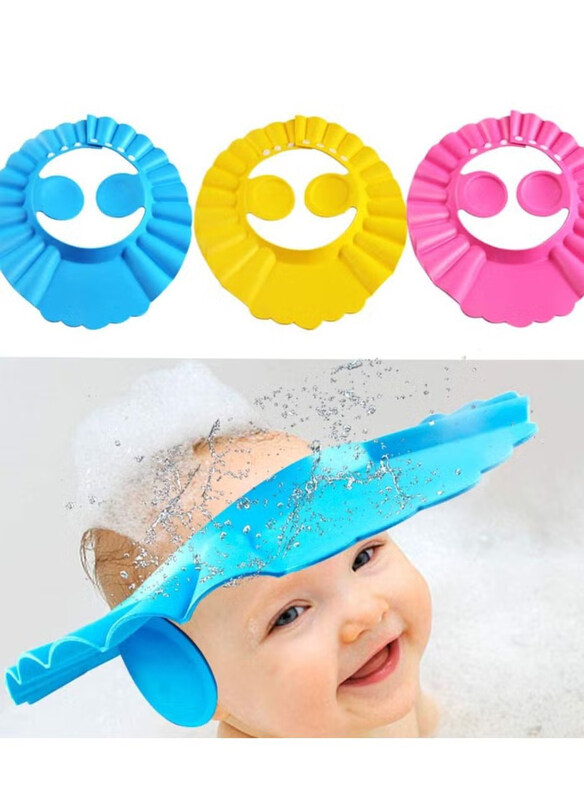 

As Seen On Tv 3-Piece Baby Shower Caps Set for Kids, Multicolour