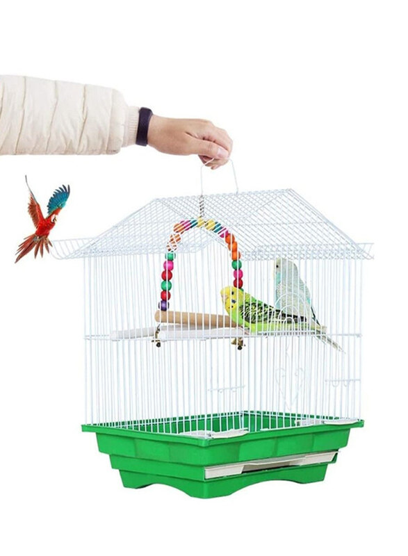 

Vsell24 Light Weight Hanging Bird Cage for Small Birds, Multicolour