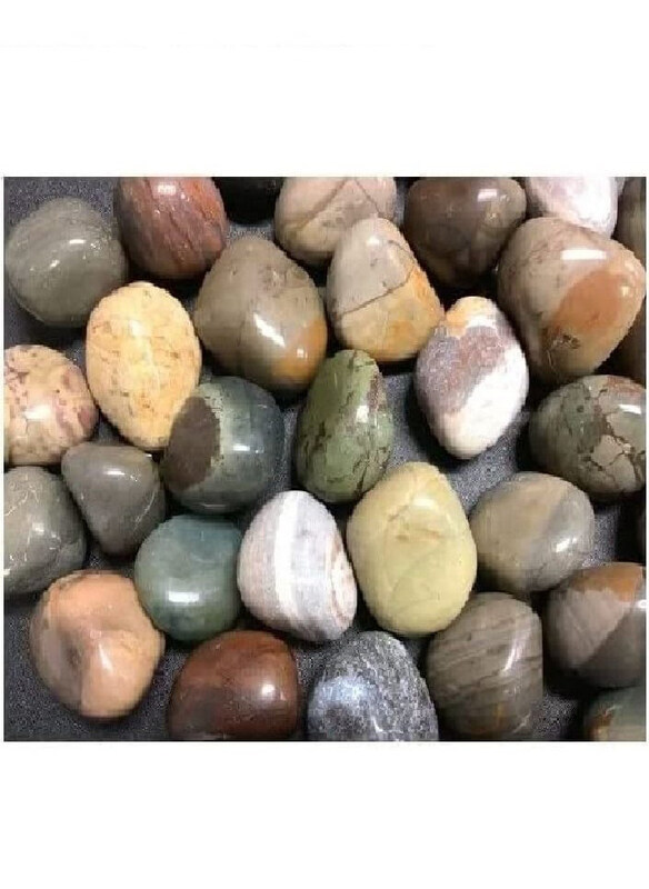 

Vsell24 Indian Stone Aquarium Pebbles, 2Kg, Multicolour