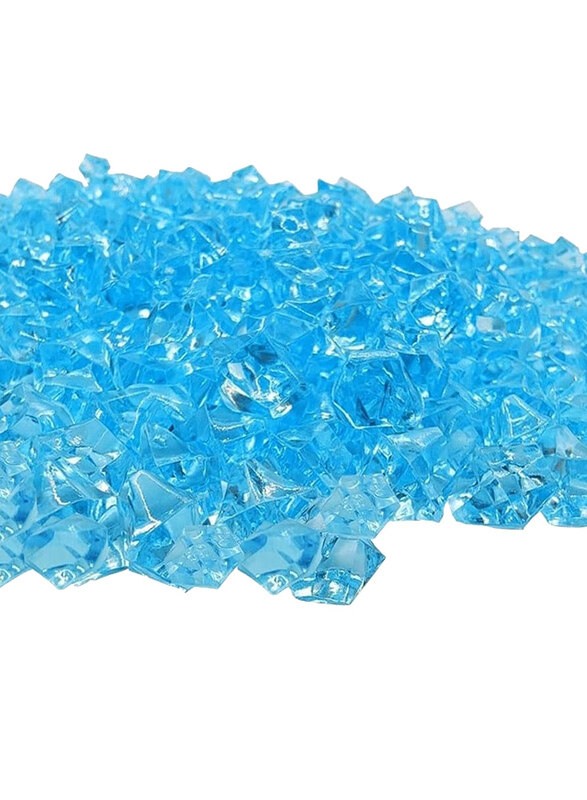 

Vsell24 2-4mm Decorative Crystal Glass Sand for Aquarium Fish, 3Kg, Blue