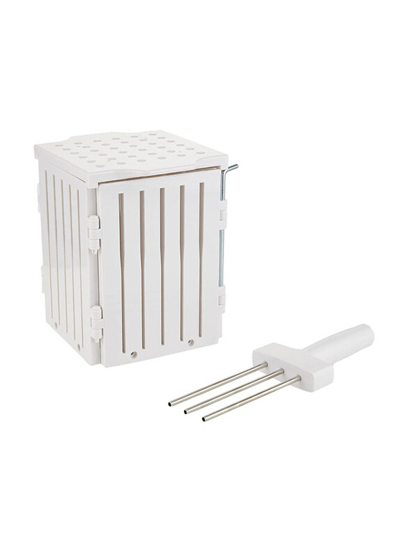 

Generic BBQ Kebab Maker Box with Bbq Stainless Steel Skewers, White