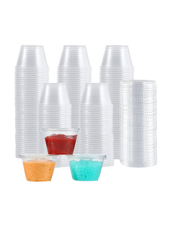 

Vsell24 4oz 1000-Piece Plastic Disposable Cup Set with Lid, Clear