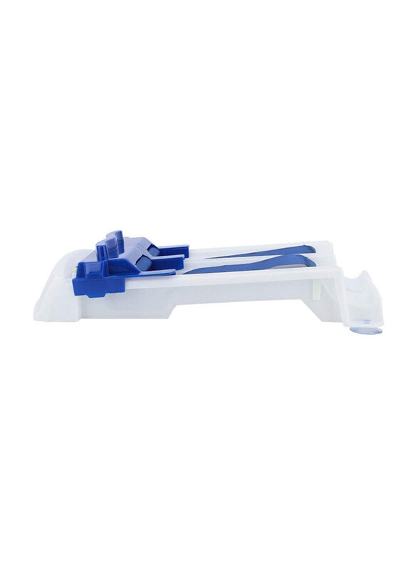 

Generic DIY Plastic Vegetable Meat Rolling Tool Sushi Maker, Blue/White