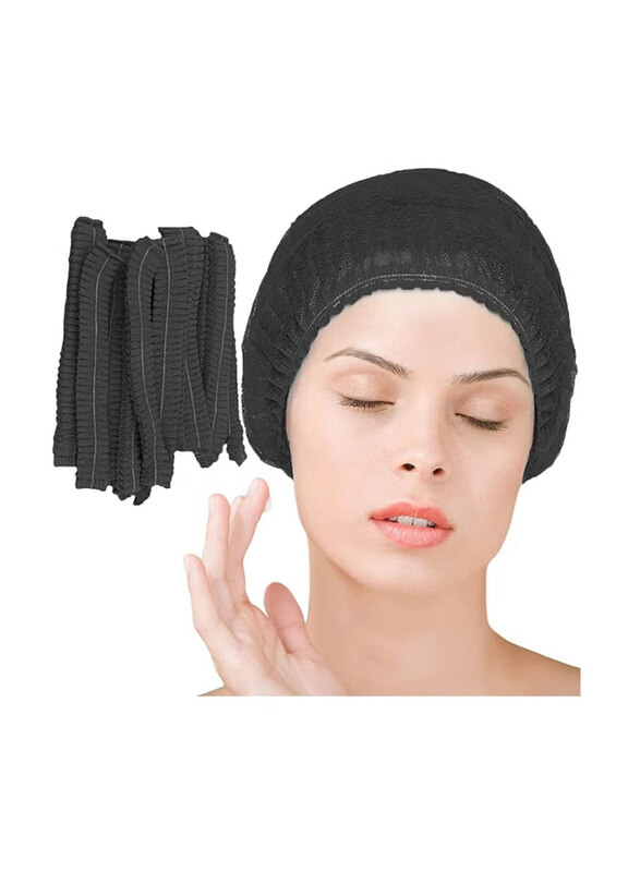 

Generic Disposable Bouffant Hair Bathroom Elastic Shower Cap, 500 Pieces