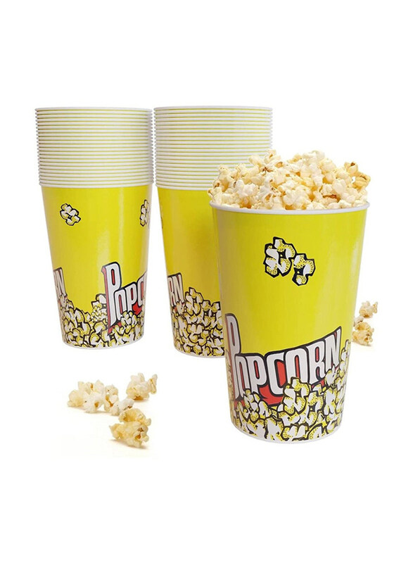 

As Seen On Tv Disposable Popcorn Buckets, 25 x 46oz, Multicolour