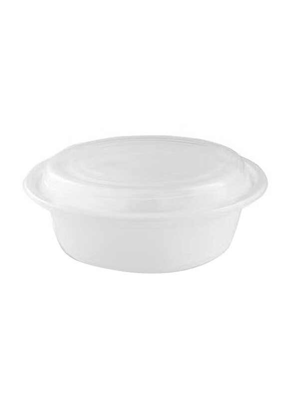 

Generic Disposable Round Microwave Container with Lid, 32oz, Clear