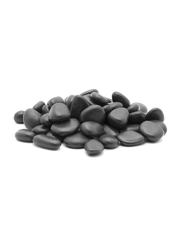 

Vsell24 Decorative Pebbles River Rock Large Light Polished Stones for Glassware/Vases/Outdoor Garden/Lawn Aquariums, Black