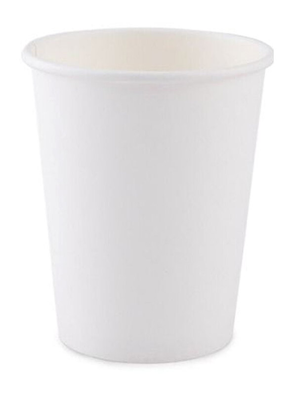 

Generic 8oz 50-Piece Disposable Plain HD Paper Cup for Tea Coffee and Cool Drinks, White